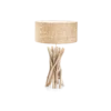 Driftwood wood table lamp