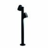 Nut Textured Black Bollard