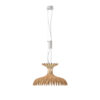 Dome 60/02 Matte White/Wood Shade Pendant