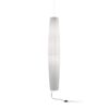 Maxi S Satin Nickel/White Translucent Ribbon Shade