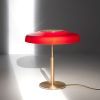 Dora Sand-Blasted Red Glass Table
