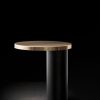 Cylinda Matt Black/ Satin Gold Table