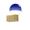 Dipping Light Wall Blue - Brushed Brass