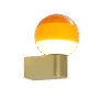 Dipping Light Wall Amber - Brushed Brass