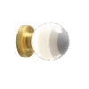Dipping Light Wall/Ceiling White - Brushed Brass