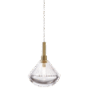 Stellar Dust Brushed Gold Clear Pendant