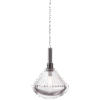 Stellar Dust Anthracite Clear Pendant