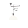 AS41C Chrome/White Glass Pendant