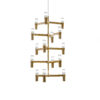 Crown Multi Gold Plated Pendant