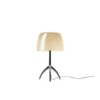 Lumiere Warm White/Black Chrome Table