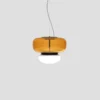 Faro Dark Amber White Pendant