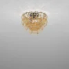Giogali Crystal Amber Ceiling