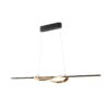 Enora Bright Gold/Matt Black Pendant