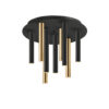 Varas Matt Black/Gold Ceiling