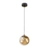Dark Amber Brass Pendant