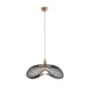 Forma Bright Gold/Black Pendant