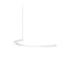 Brooklyn Round Semicircular White Pendant