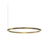 Brooklyn Round Circular Matte Brass Pendant