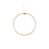 Zero Round Acoustic Matte Brass Pendant
