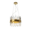Grace Brushed Gold/Clear Pendant