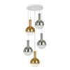 Matices White/Smoke/Gold Pendant